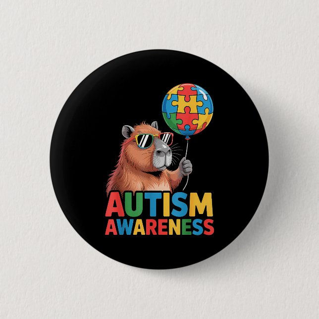 Bóton Redondo 5.08cm Autism awareness  (Frente)