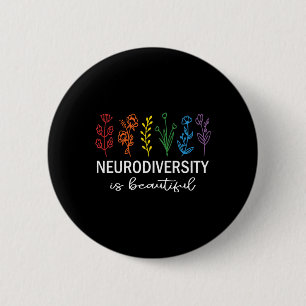 Bóton Redondo 5.08cm Autismo Consciência Aceitação Neurodiversidade É B