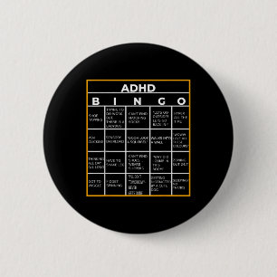 Bóton Redondo 5.08cm Autismo Dia da Consciência da Saúde Mental Adhd Bi