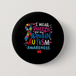 Bóton Redondo 5.08cm Autismo Sensibilização Primo Disto Tee