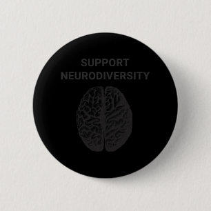 Bóton Redondo 5.08cm Autismo Sensibilização Suporte à Neurodiversidade