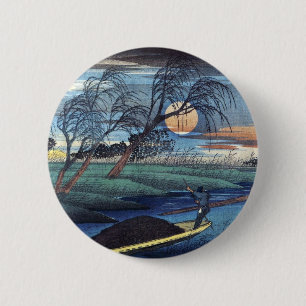 Bóton Redondo 5.08cm Autumn Moon Seba, Hiroshige