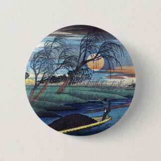 Bóton Redondo 5.08cm Autumn Moon Seba, Hiroshige