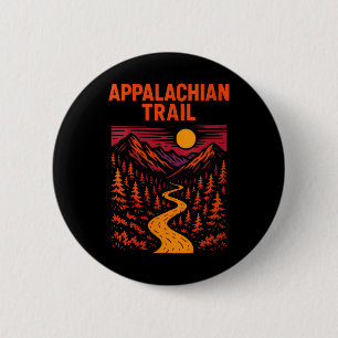 Bóton Redondo 5.08cm Aventura de caminhada feminina no Appalachian Trai