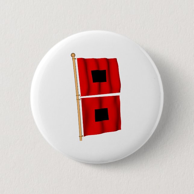 Bóton Redondo 5.08cm Aviso do furacão (Frente)