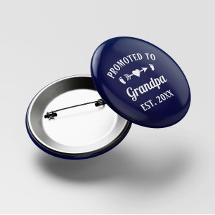 Bóton Redondo 5.08cm Avô Abuelo Vovô Vovô Promovido Ao Vovô