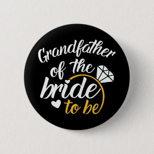 Bóton Redondo 5.08cm Avô Da Noiva Dia De Grande Casamento 