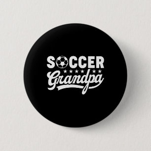 Bóton Redondo 5.08cm Avô de Futebol Papai Esportes Engraçado Humor Vint