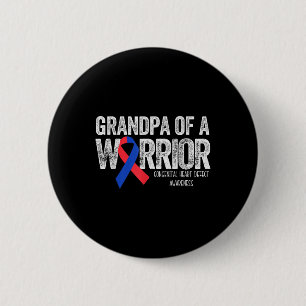 Bóton Redondo 5.08cm Avô De Um Guerreiro T Camisa Coração Congênita Chd