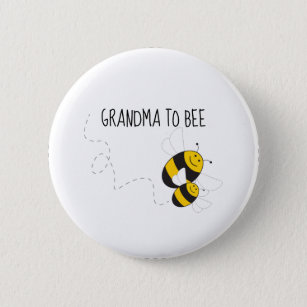 Bóton Redondo 5.08cm Avó para botão de abelha para chá de fraldas de ab