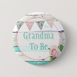 Bóton Redondo 5.08cm Avô para ser Chá de fraldas Russo Shabby Vintage