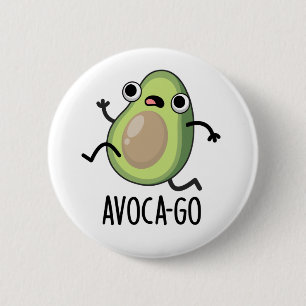 Bóton Redondo 5.08cm Avoca-go Engraçado Avocado Pun