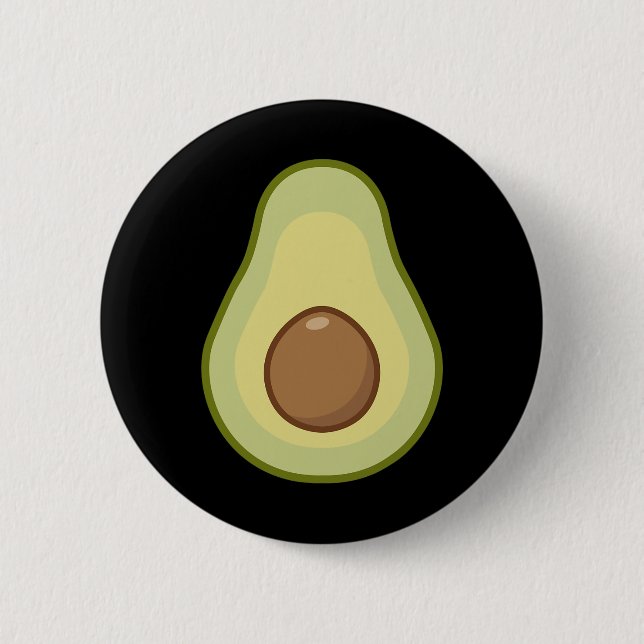 Bóton Redondo 5.08cm Avocado Costume - Halloween Vegan (Frente)