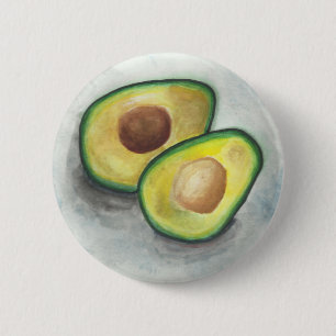 Bóton Redondo 5.08cm Avocado em Watercolor
