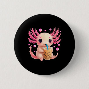 Bóton Redondo 5.08cm Axolotl Bubble Bo Tea Anime Cute Kawaii Teen Girls