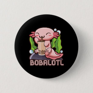 Bóton Redondo 5.08cm Axolotl Bubble Tea Girls Adolescentes Mulheres Ani