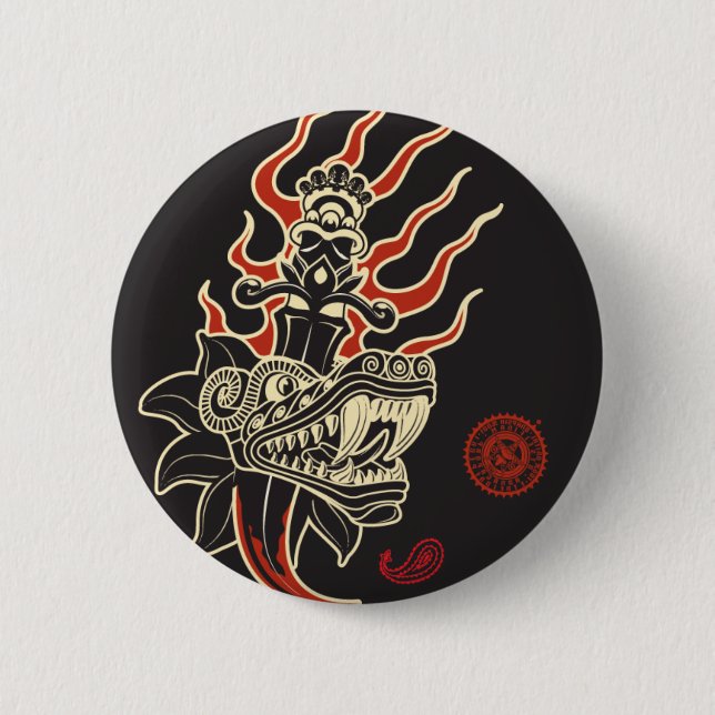 Bóton Redondo 5.08cm AZTK-Qutzal (Frente)