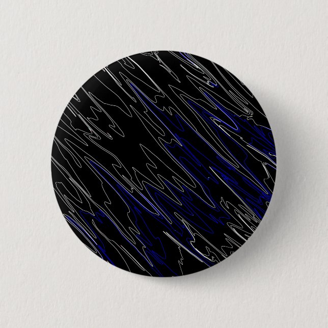 Bóton Redondo 5.08cm Azul preto marmoreado (Frente)