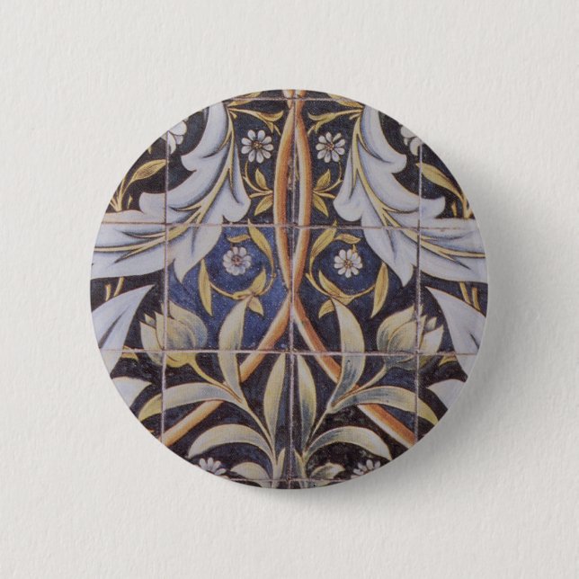 Bóton Redondo 5.08cm Azulejos de Morgan de Morris (Frente)