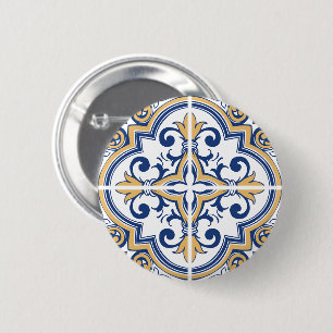 Bóton Redondo 5.08cm Azulejos em português 1