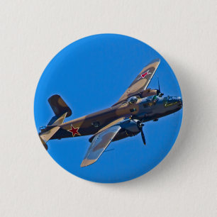 Bóton Redondo 5.08cm B-25 norte-americano Mitchel
