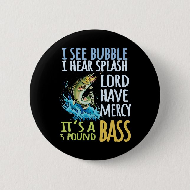 Bóton Redondo 5.08cm B Pesca desportiva Negra B (Frente)