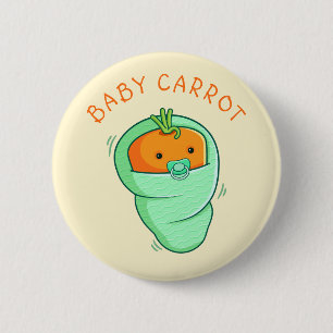 Bóton Redondo 5.08cm Baby Carrot Pun