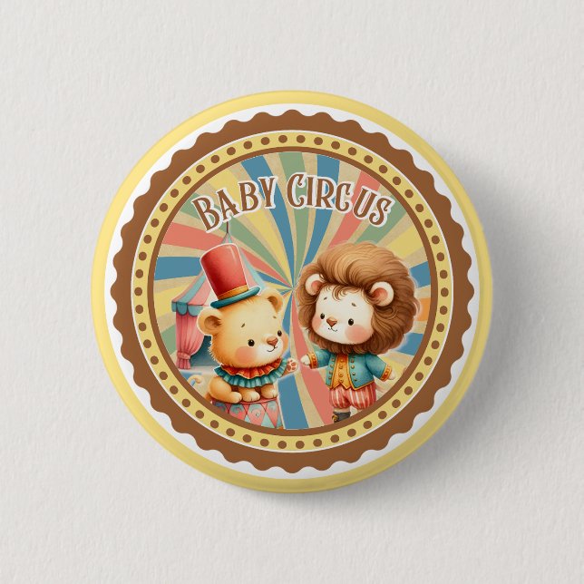 Bóton Redondo 5.08cm Baby Circus (Frente)