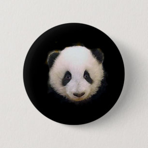 Bóton Redondo 5.08cm Baby Panda