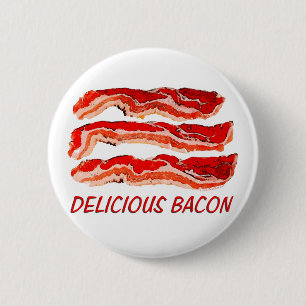 Bóton Redondo 5.08cm Bacon delicioso