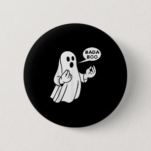 Bóton Redondo 5.08cm Bada Boo Fantasma Italiano Camiseta Divertida de H