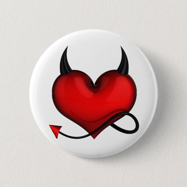 Bóton Redondo 5.08cm Badge devil heart (Frente)
