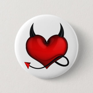 Bóton Redondo 5.08cm Badge devil heart