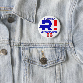 Bóton Redondo 5.08cm Badge rond 57 mm, Zemmour Président 2022