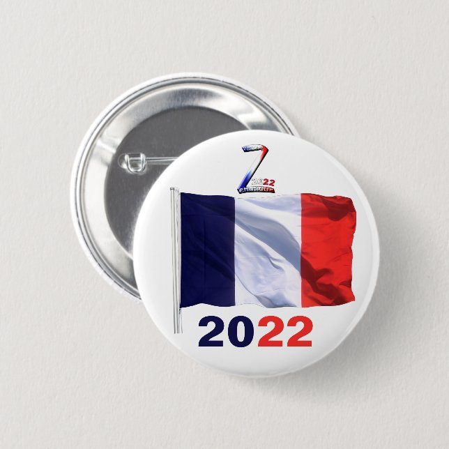 Bóton Redondo 5.08cm badge zemmour président (Frente & Verso)