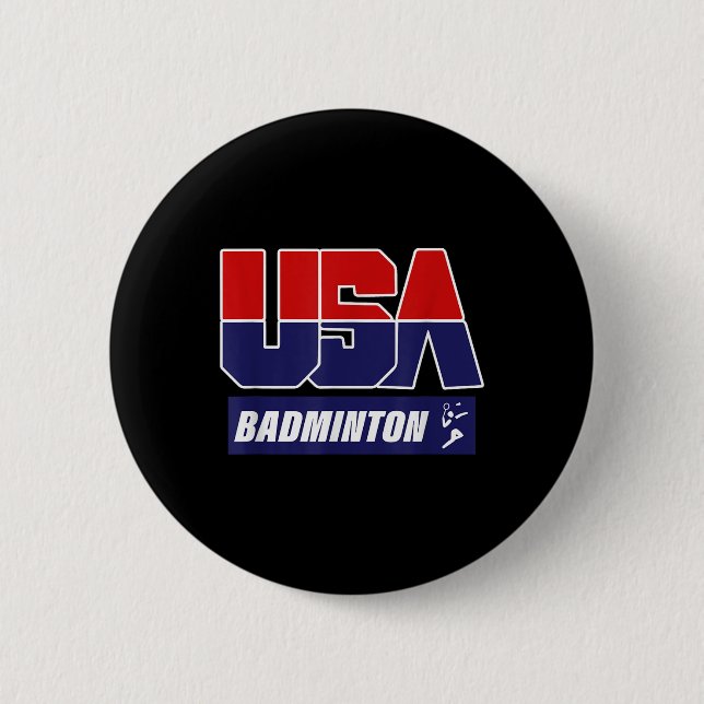Bóton Redondo 5.08cm Badminton 2021 EUA  (Frente)