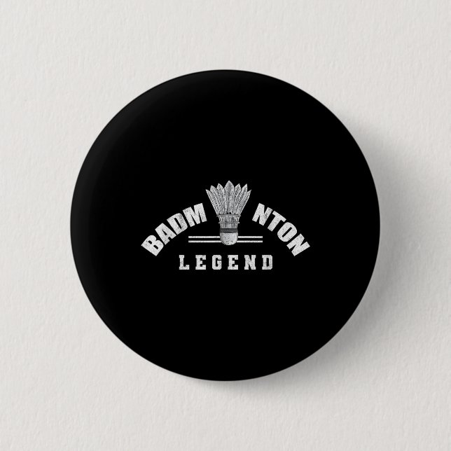 Bóton Redondo 5.08cm Badminton Legend Shuttle Birdie Badminton (Frente)