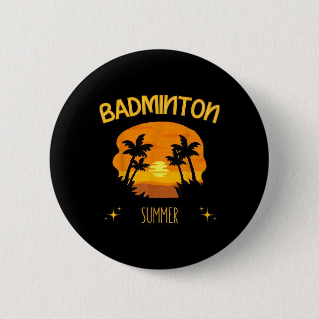 Bóton Redondo 5.08cm Badminton Summer Racket Shuttle no Exterior (Frente)