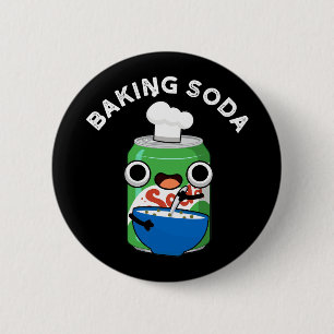 Bóton Redondo 5.08cm Baking Soda Engraçado Soda Pop Pun Dark BG