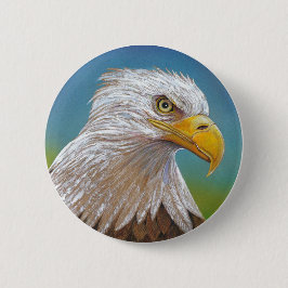 Bóton Redondo 5.08cm Bald Eagle