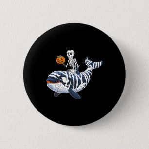 Bóton Redondo 5.08cm Baleia Docente do Halloween da Mummy Orca