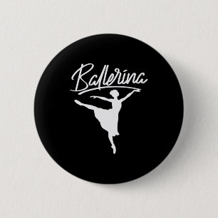 Bóton Redondo 5.08cm Ballerina Dancer
