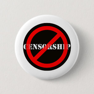 Bóton Redondo 5.08cm Ban Censorship