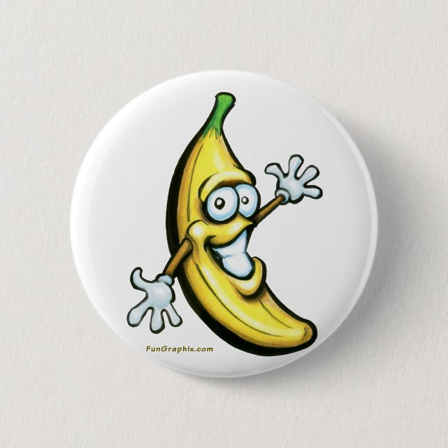 Bóton Redondo 5.08cm Banana (Frente)