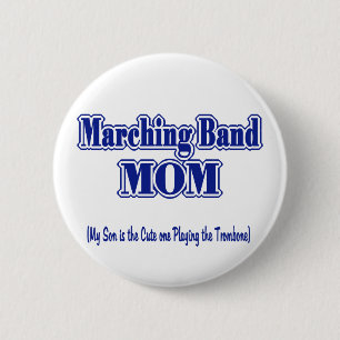 Bóton Redondo 5.08cm Banda de Marcha Mãe/ Trombone