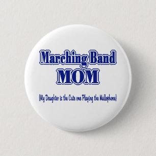 Bóton Redondo 5.08cm Banda de Marche Mãe/ Mellophone