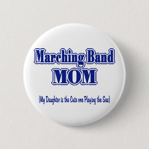 Bóton Redondo 5.08cm Banda de Marche Mãe/ Sax