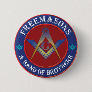 Bóton Redondo 5.08cm Banda dos Freemasons dos irmãos