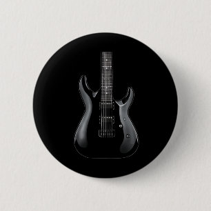 Bóton Redondo 5.08cm Banda Rock and Roll Guitar s for Men Banda Tee 11