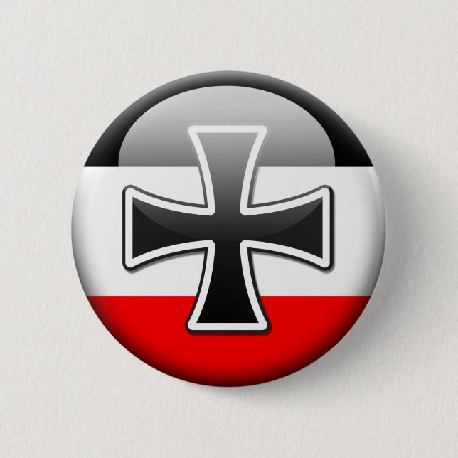 Bóton Redondo 5.08cm Bandeira alemão WWI (Frente)